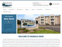 Tablet Screenshot of emeraldcreekapts.com